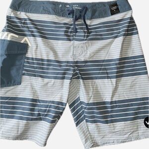 NWT RVCA Men’s boardshorts blue multicolor size 38
